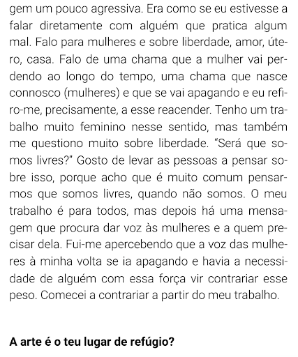 "I LIKE CHALLENGES AND IF I FEEL TOO CONFORTABLE IT DOESN'T WORK FOR ME" — 17