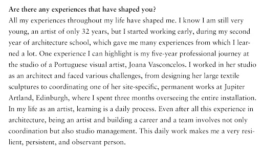 INTERVIEW WITH SUSANA CEREJA — 9