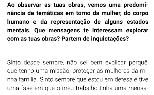 "I LIKE CHALLENGES AND IF I FEEL TOO CONFORTABLE IT DOESN'T WORK FOR ME" — 16